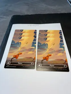 Magic the Gathering MTG Plains Full Art x6 Land Cards NM/M Eternities - Image 1
