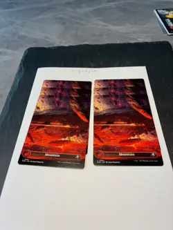 Magic the Gathering MTG Mountain Full Art x6 Land Cards NM/M Eternities - Image 1