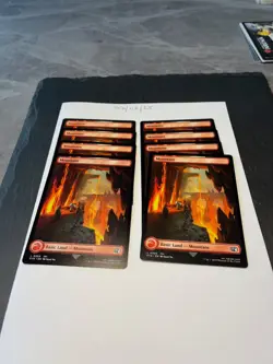 Magic the Gathering MTG Mountain (0305) Full Art x8 Land Card NM/M Final Fantasy - Image 1