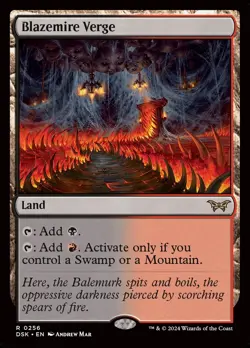 MTG Magic 1 x Blazemire Verge x 1 - Duskmourn House of Horrors DSK - [2/2] - Image 1