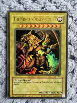 Yu-Gi-Oh Winged Dragon of Ra GBI-003 Ultra Rare Promo Card LP + - Image 1