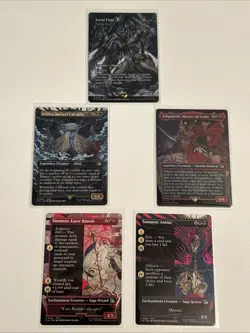 MTG Final Fantasy: Borderless Cards Set Of 5 - Image 1