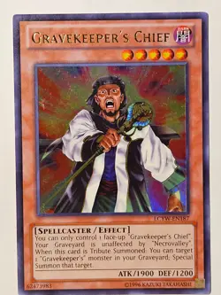 Yugioh - Gravekeeper's Chief - Ultra Rare - LCYW-EN187 - Mint - Image 1