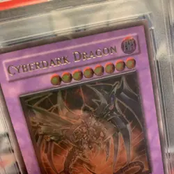 Yugioh Cyberdark Dragon Ultimate 1st Psa9 CDIP-EN035 Slight Foil Shift Misprint - Image 4