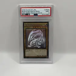 Yu-Gi-Oh 2016 20th Anniversary Blue Eyes White Dragon 20AP-JP00 Ghost Rare PSA 9 - Image 1
