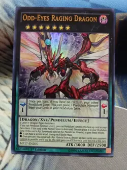 Yugioh Odd-Eyes Raging Dragon Ultra Rare MP17-EN205 1st Near Mint - Image 1