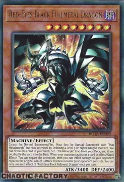 YUGIOH ROTA-EN005 Red-Eyes Black Fullmetal Dragon Ultra Rare 1st Edition NM - Image 1