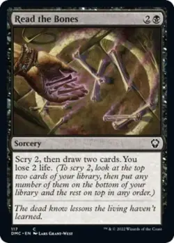 Read the Bones - Light Play MTG Commander: Dominaria United - Image 1