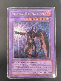 YUGIOH ELEMENTAL HERO FLARE NEOS ULTIMATE RARE BAD CONDITION POTD-EN032 - Image 1