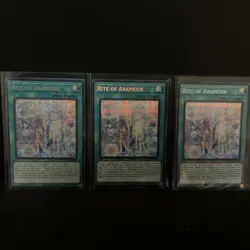 Yu-gi-oh! TCG 3x Rite of Aramesir MP23-EN264 Prismatic x3 YUGIOH! SPELL NM - Image 1