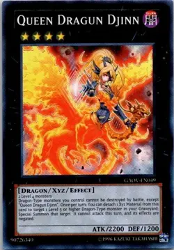 Yugioh! Queen Dragon Djinn GAOV-EN049 Super Rare Unlimited NM - Image 1
