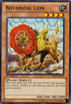 Botanical Lion BP02-EN074 /1ST EDITION / MINT! / YU-GI-OH - Image 1