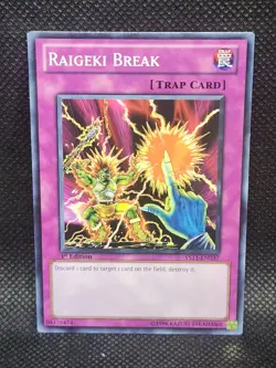 Yugioh Raigeki Break YS11-EN037 1st Edition Excellent Condition - Image 1