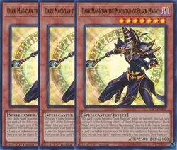 3x Yu-Gi-Oh! Dark Magician the Magician of Black Magic INFO-EN006 Ultra Playset - Image 1