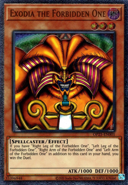 Yu-Gi-Oh! Exodia the Forbidden One OP25-EN001 Ultimate Rare Light Played OTS - Image 1