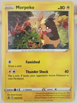 Morpeko SWSH116 - Cosmos Holo - Black Star Promo - Pokemon Card - Near Mint - Image 3