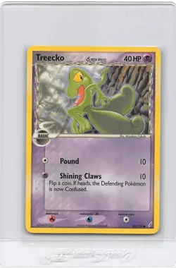 TREECKO 68/100 - NON-HOLO - Crystal Guardians - 2006 Pokemon Card - NM/M - Image 1
