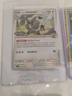 Pokemon Sealed Mimikyu/N's Zorua/Snom Snowflake/Hop's Dubwool Promo Holo Cards - Image 5