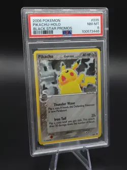 Delta Species Pikachu 035 Black Star Promo Holo Rare Vintage Pokemon Card PSA 8 - Image 2