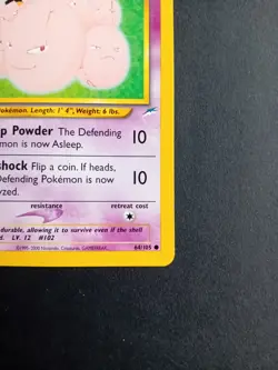 Pokemon Cards: 1st Edition Neo Destiny Common: Exeggcute 64/105 - Image 5