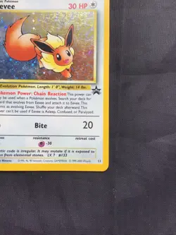 Pokemon Cards: Wizards Black Star Promo: Eevee 11 - Image 5
