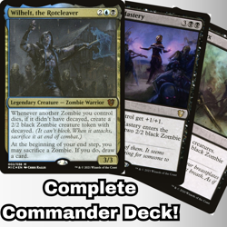 MTG Commander EDH Deck Wilhelt, the Rotcleaver 100 Magic Cards Custom Zombies - Image 1