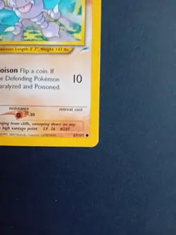 Pokemon Cards: 1st Edition Neo Destiny Common: Gligar 67/105 - Image 5
