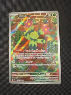 Pokemon TCG 2025 Journey Together: Maractus 160/159 Illustration Rare Card - NM - Image 1