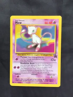 Pokemon Cards: Wizards Black Star Promo: Mew 8 - Image 1