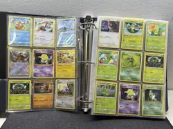 Lot Of 700 Pokemon Cards Including 61 Rares, 2 Promos & Foils In A Binder - Image 2