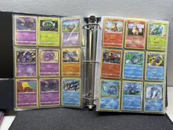 Lot Of 700 Pokemon Cards Including 61 Rares, 2 Promos & Foils In A Binder - Image 3