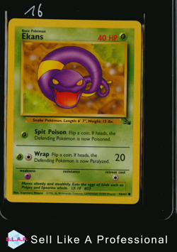 EKANS POKEMON 46/62 1999 FOSSIL ENGLISH - Image 1