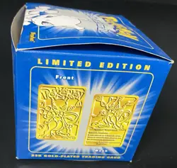 MEWTWO 1999 POKEMON 23K GOLD-PLATED CARD BALL BURGER KING NINTENDO - Image 5