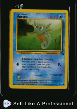 HORSEA POKEMON 49/62 1999 FOSSIL ENGLISH - Image 1