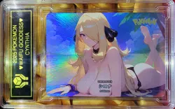 CYNTHIA Pokemon Trainer Waifu Goddess CUSTOM CARD NM - Image 1