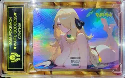 CYNTHIA Pokemon Trainer Waifu Goddess CUSTOM CARD NM - Image 3