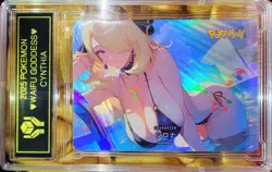CYNTHIA Pokemon Trainer Waifu Goddess CUSTOM CARD NM - Image 1