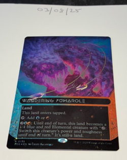 Magic the Gathering MTG Wandering Fumarole (135) GALAXY FOIL Card NM/M Stellar - Image 1
