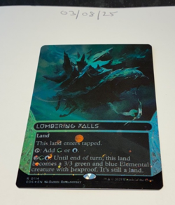 Magic the Gathering MTG Lumbering Falls (114) x1 GALAXY FOIL Card NM/M Stellar - Image 1