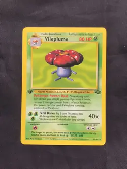 Pokemon Cards: 1st Edition Jungle Rare: Vileplume 31/64 - Image 1