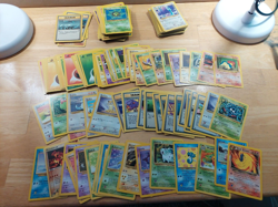 1999-2000 Pokemon Cards lot of 200+ cards used, vintage regular cards no foils - Image 2