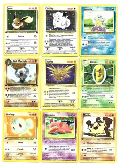 Pokemon Cards lot of 23 vintage cards from 1999 used 2 Holo and 21 regular cards - Image 1