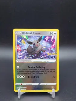 Radiant Eevee SWSH230 Black Star Promo NM Pokemon Card - Image 1