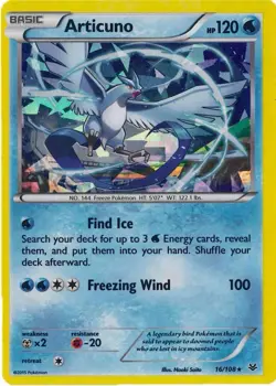 Articuno 16/108 Cracked-Ice Holo Roaring Skies Pokemon Card LP - Image 1