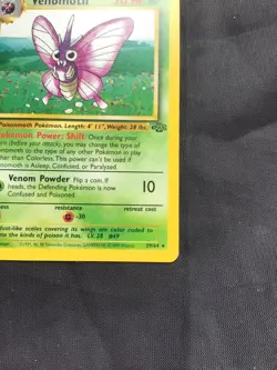 Pokemon Cards: 1st Edition Jungle Rare: Venomoth 29/64 - Image 4