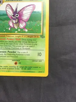Pokemon Cards: 1st Edition Jungle Rare: Venomoth 29/64 - Image 4