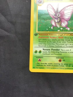 Pokemon Cards: 1st Edition Jungle Rare: Venomoth 29/64 - Image 5