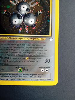 Pokemon Card: Neo Revelation 1st Edition Holo Rare: Magneton 10/64 - Image 5