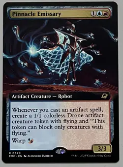 MTG Edge of Eternities Pinnacle Emissary Artifact Creature RARE REGULAR #0349 - Image 1