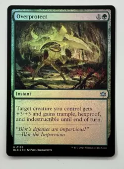 MTG Card Overprotect Foil 0185 Bloomburrow BLB NM SEE PICS Magic The Gathering - Image 1